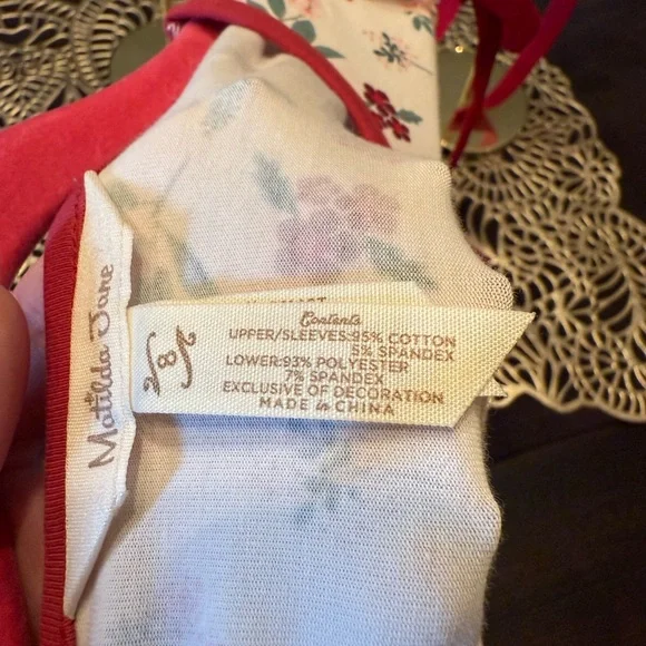 Matilda Jane Christmas Tunic Floral Velvet Lace - Picture 5 of 5